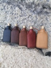 Skleněná obšívaná lahev 200 ml