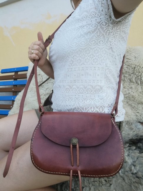 Kabelka přes rameno maxi - Barva: Hnědá